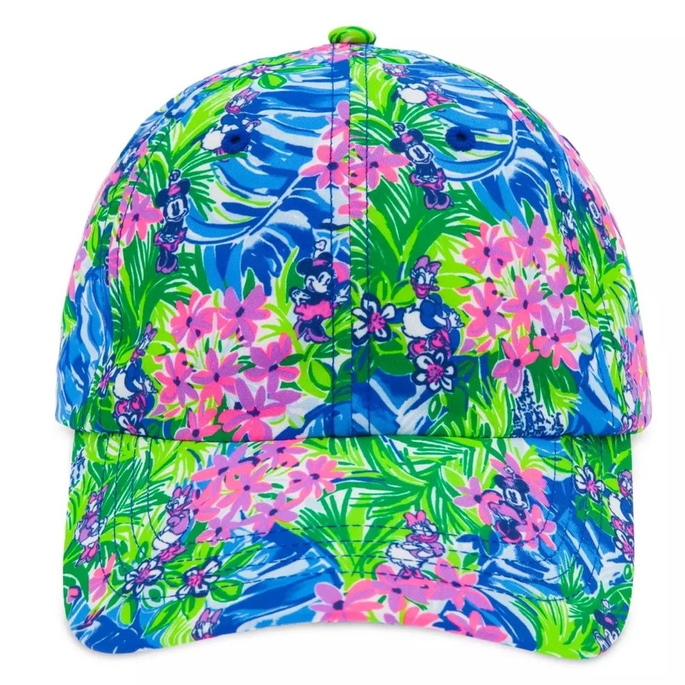 🌺NWT Lilly Pulitzer 2025 🏰 Disney Parks Run Around Cap “Fantasyland Castle” O/S